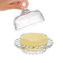 Load image into Gallery viewer, Butter Dish | Rippled Glass