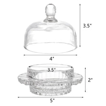 Load image into Gallery viewer, Butter Dish | Rippled Glass